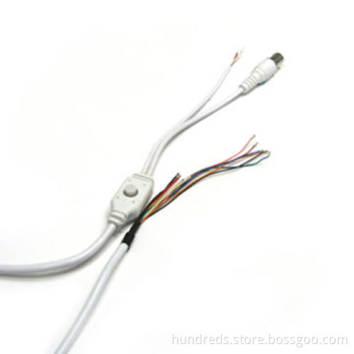 Camera Cables with BNC and DC Connector Terminal, Available in Various Colors